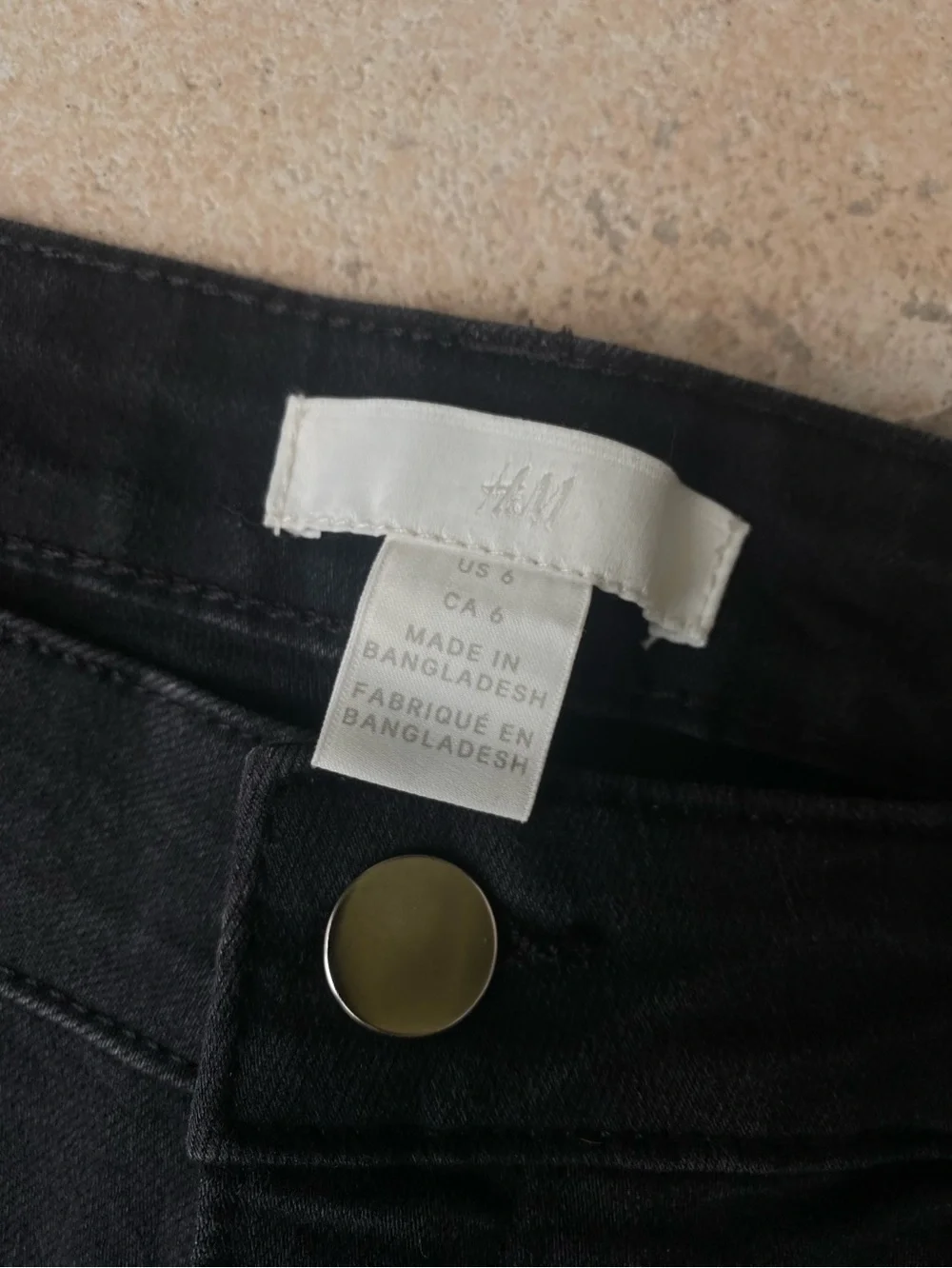 H&M piece denim cuffed